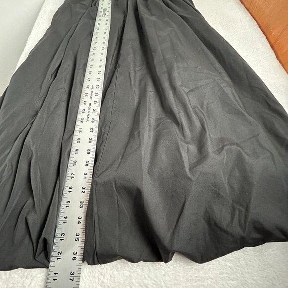 Womens Black Smocked Waist Maxi Skirt XL Elastic Waist Cotton Blend Pull-On - Picture 8 of 9